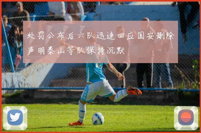 处罚公布后六队迅速回应国安删除声明泰山等队保持沉默